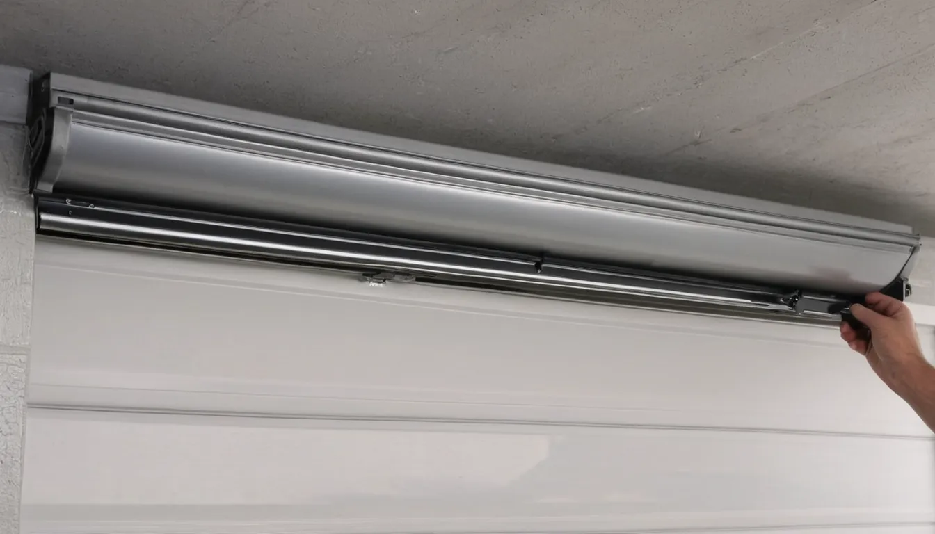 A provider checking garage door tracks and rollers in the Vancouver area